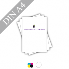 Flyer | 246gsm linen paper white | DIN A4 | 4/0-coloured